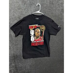 Hall of Fame Dennis Rodman Live in 96 Graphic T-Shirt Black Mens Size Medium